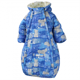 Детский спальный мешок Huppa Zippy 32130030-62135 голубой принт